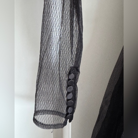 Elegant Black Wednesday Addams inspired Evening Gown - Picture 5 of 16